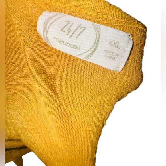 “Maurices” Size XXL Yellow Strappy Choker Top - Picture 6 of 8